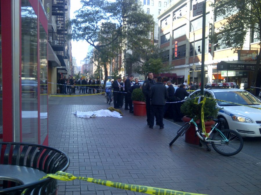 BREAKING: Unidentified person fell from building on University Place