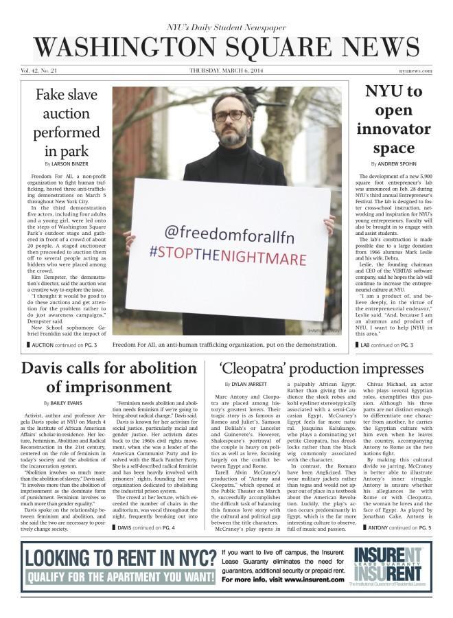 Today's Front Page 3/6/2014