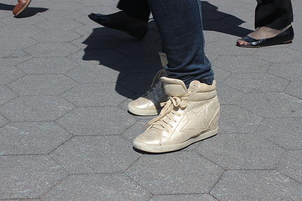 Is it the end of the sneakers as we know it? (Photo by Edelawit Hussien)