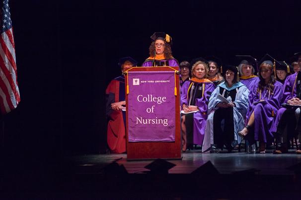 The+CEO+of+the+National+League+of+Nursing+addressed+the+class+of+2014.+