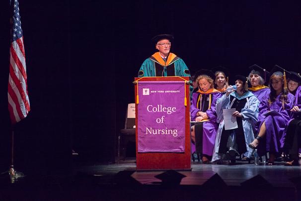The+CEO+of+the+National+League+of+Nursing+addressed+the+class+of+2014.+