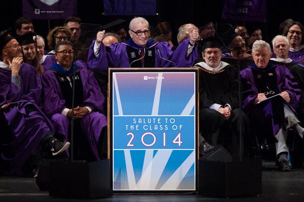 Martin+Scorsese+addressed+the+Tisch+School+of+the+Arts+class+of+2014.+