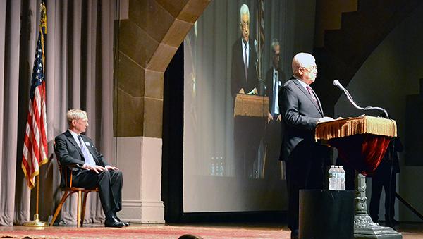 From the Emirates: Mahmoud Abbas speaks at the Cooper Union