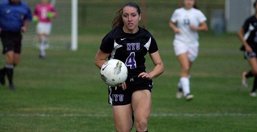 Junior forward Melissa Menta scored her fifth goal of the season on Tuesday in the Lady Violets victory against St. Josephs College.