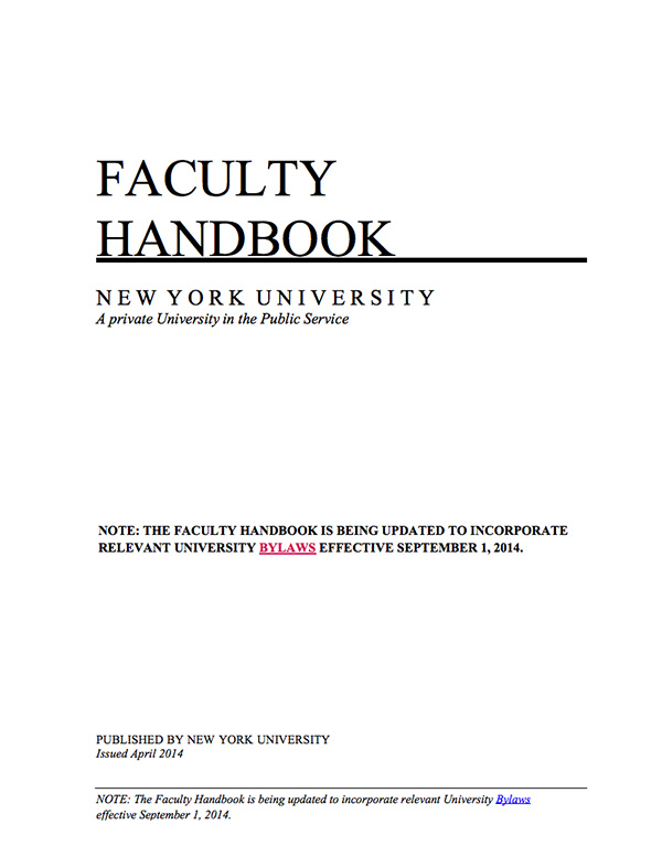 Faculty worried by handbook changes