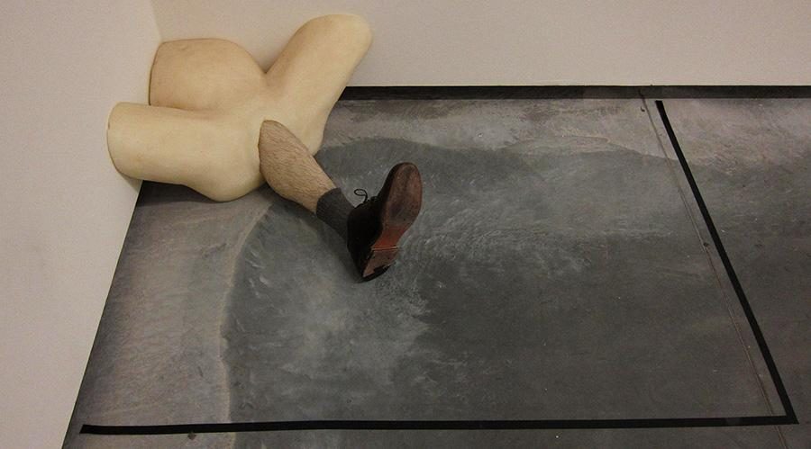 One of Robert Gober's many strange and beautiful sculptures in 