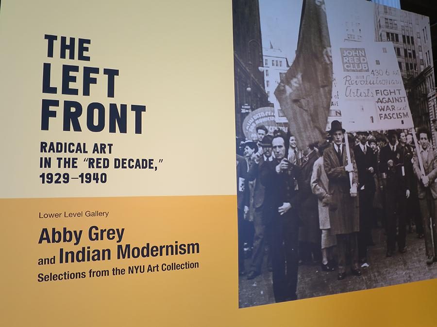 “The Left Front: Radical Art in the ‘Red Decade’ 1929-1940” will be on display at Grey Art Gallery until April 4. 