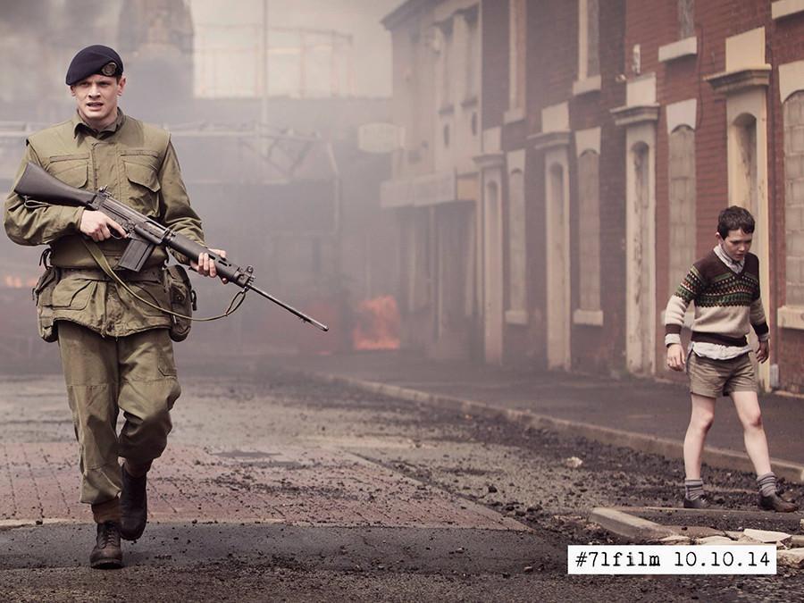 Jack O’Connell, left, plays Gary Hook in “71,” a 2014 film about the 30-year conflict in Northern Ireland. 