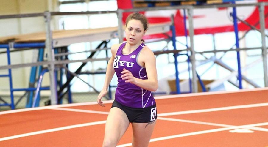 Caroline Spring took fifth in the 500m at the ECAC DIII Indoor Championships.