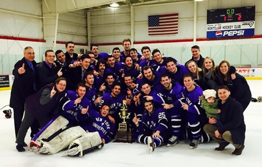 The NYU hockey team is headed to the AHCA National Championship after beating Lindenwood University in Utah on Monday.