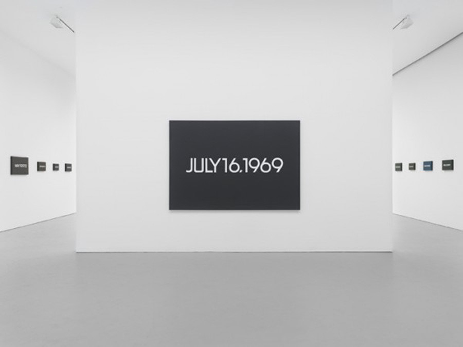 On Kawara’s “July 16, 1969” represents the day of the Apollo 11 launch.