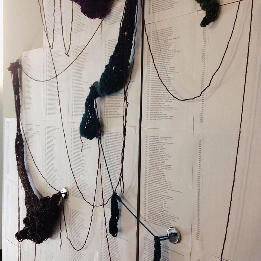 Preview of Parissah Lins piece, Mourning Weaver,” which is on display at the Gallatin Arts Festival until April 17.