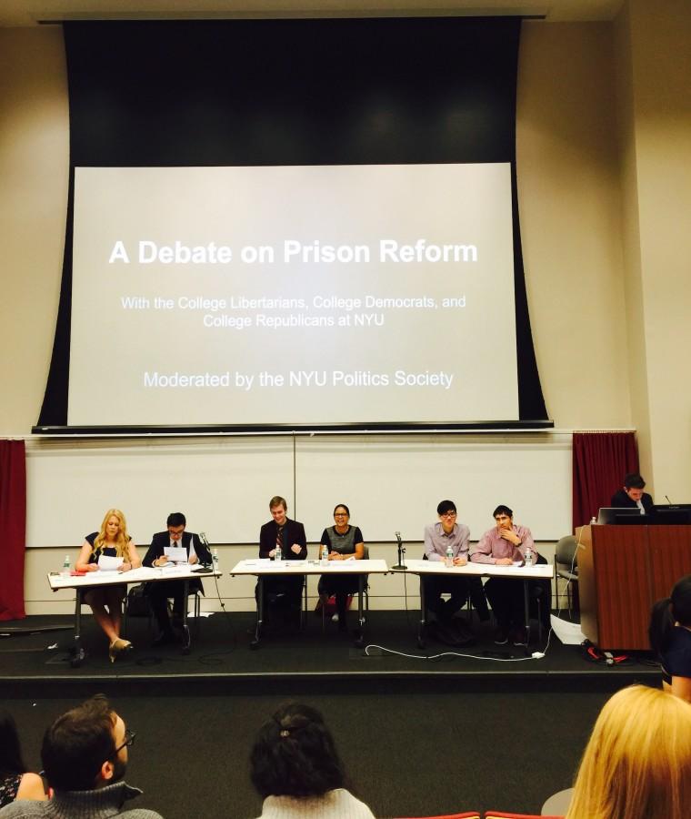 Students debate prison reform, criminal justice policies