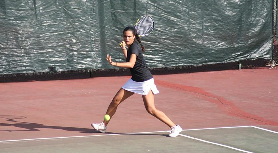 Womens tennis claimed multiple victories at the UAA championships in Florida. (Courtesy of NYU Athletics)