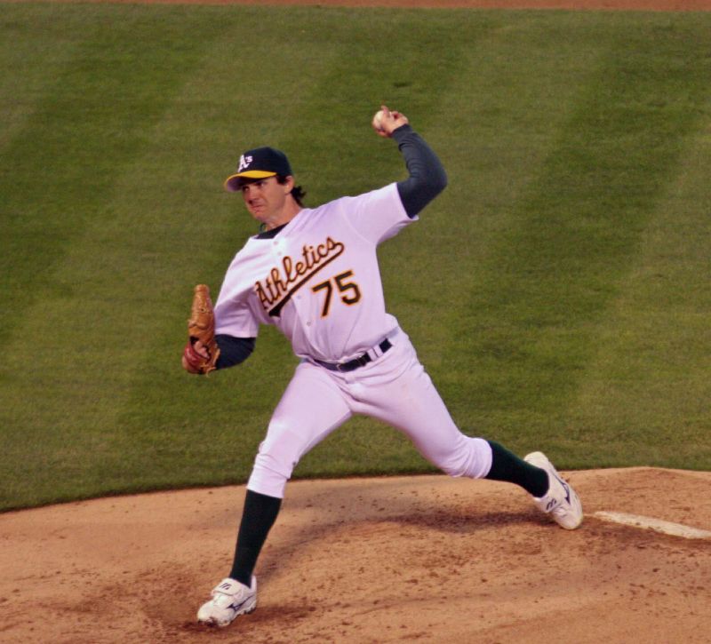 Barry Zito pitched for the Oakland Athletics from 2000 to 2006.