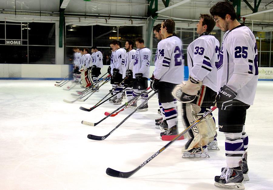 The NYU Ice Hockey team playing at the Sky Rink at Chelsea Piers is a great way to experience a fun sporting event.