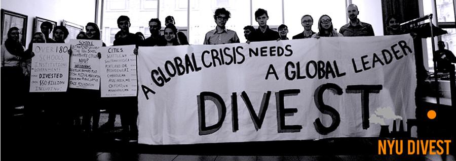 Students%2C+faculty%2C+and+alumni+calling+on+NYU+to+divest+from+the+fossil+fuel+industry.