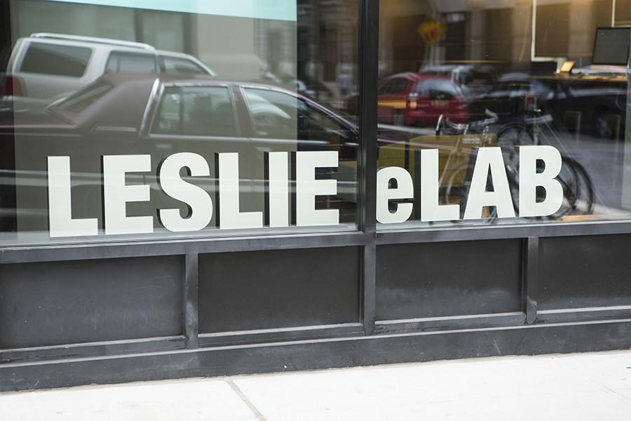 Leslie eLab, located at 16 Washington Place, is where NYU students who work to combat food insecurity Skype their counterparts at other universities. (Photo by Calvin Falk)
