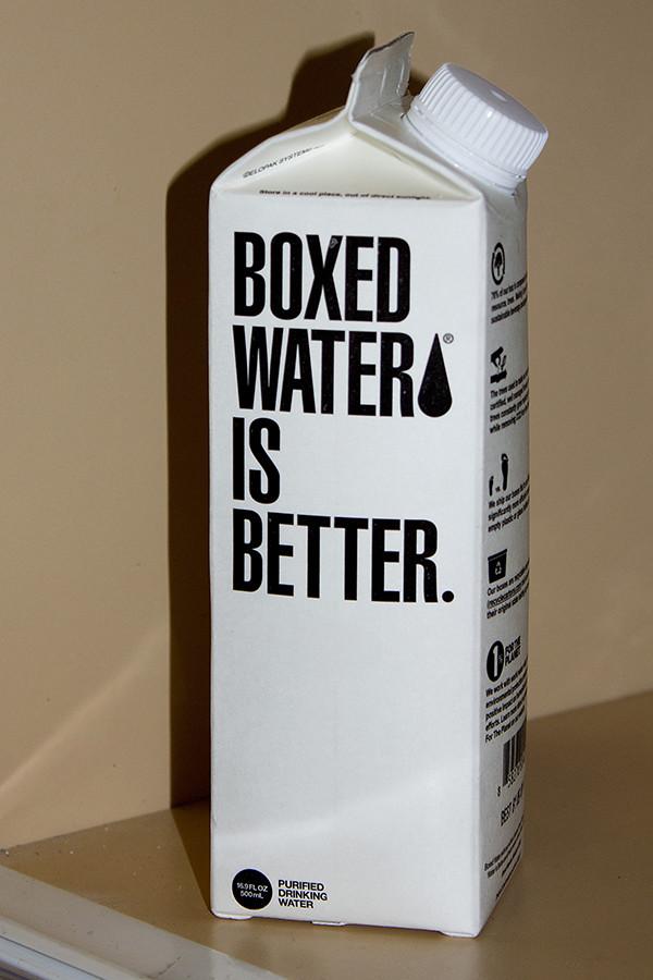 Boxed water is sold at Hayden Dining Hall’s Quick Stop Convenience Store.