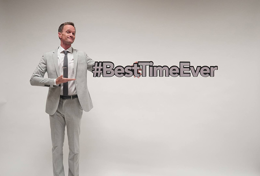 Neil Patrick Harris hosts Best Time Ever, a new variety show. 