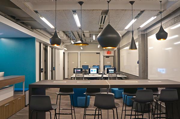 NYU’s new LaGuardia co-op, opening Oct. 5, is similar to the E-Lab, providing a place for people to bring startup ideas.