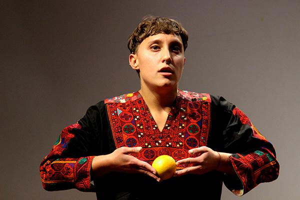 Mette Loulou Von Kohl performing for "Decolonially".