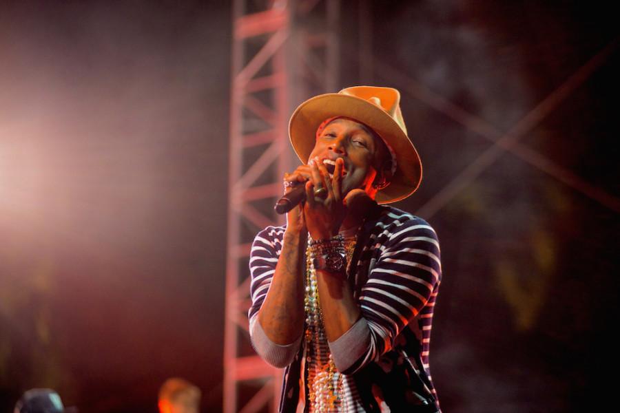 Pharrell, shown performing at the 2014 Coachella Valley Music and Arts Festival, will be an artist-in-residence at NYUs Tisch School of the Arts this year.