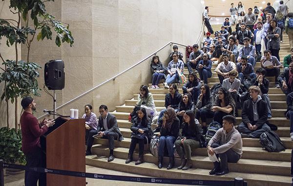 Members of the NYU community attended the vigil to pay their respects for those who have been affected by the devastating earthquake that hit Afghanistan, Pakistan, and other regions of South Asia earlier this week.