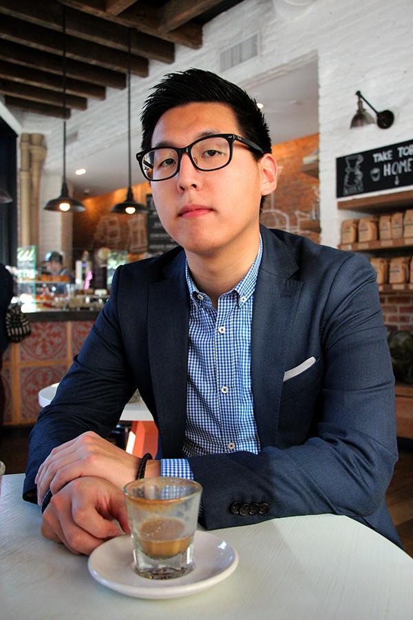 Arnold Byun, founder of the coffee club at NYU, spoke with WSN writer Tiffanie Hwang in a coffee shop near NYU last Thursday.