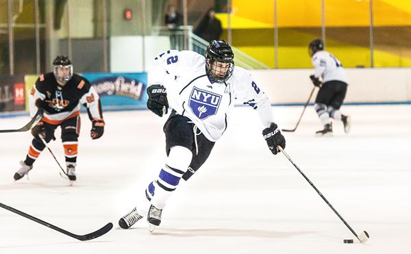 File photo from Sunday, February 1st, 2015. 
 
NYU loses to University of Massachusetts-Amherst over the the weekend, breaking the four-game win streak. 