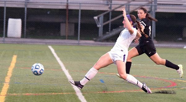 Melissa Menta scored the Violets first goal in the UAA Opener against Case Western Reserve University on Saturday, October 3rd. 