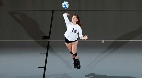Shelby King led NYU with 18 kills on Saturday, day One of UAA Round Robin.