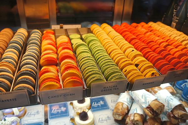 Come enjoy delicious macaroons at the Lafayette Grand Café & Bakery at 380 Lafayette Street.