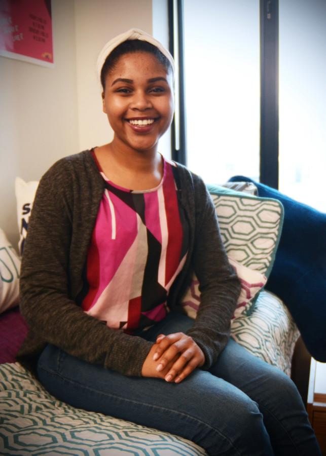 Tamera Davis (Gallatin ’19), member of NYU Project Outreach, volunteer at Strive for College, and one of many on campus who enjoys giving back to the community, says she is thankful for the opportunities offered by a prestigious university.