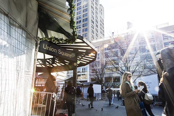 t is the opening weekend of Union Squares annual Holiday Market, presenting dozens of vendors selling a variety of goods from jewelry, accessories, toys, and amazing snacks from several local food vendors. 
