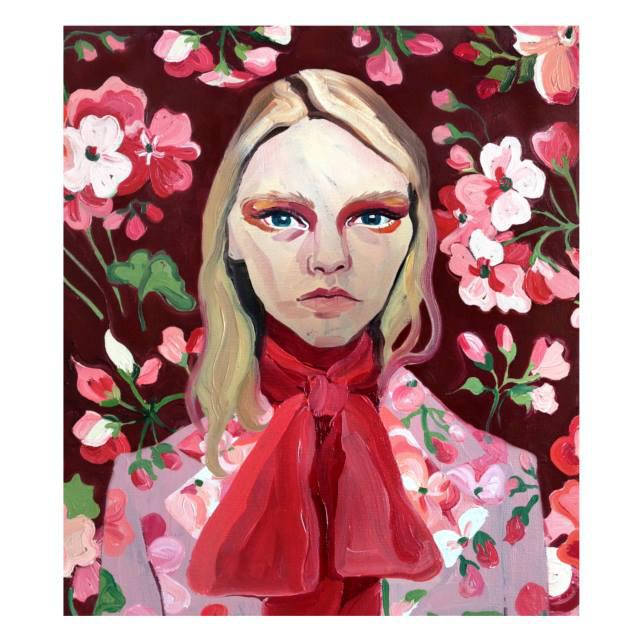 An illustration by Gill Button - one of the 31 artists commissioned by Alessandro Michele for #guccigram.