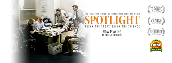 Spotlight is a new American drama film starring Mark Ruffalo and Rachel McAdams.