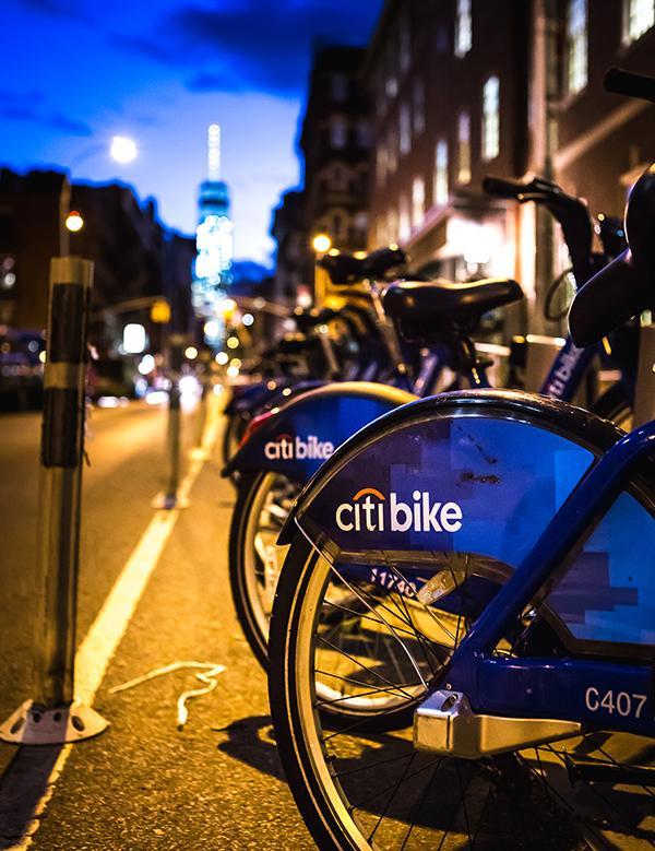 The Citi Bikes situated all over the NYU campus are a relatively cheap and convenient way for NYU students to get around NYU and NYC. 