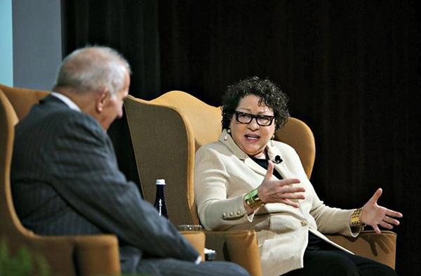 The NYU Law School hosted a conversation with Supreme Justice Sonia Sotomayor on February 8.