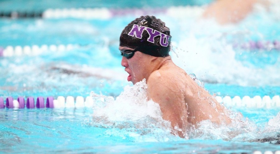 Sophomore Tim Kou got second place in the 200-yard breaststroke.