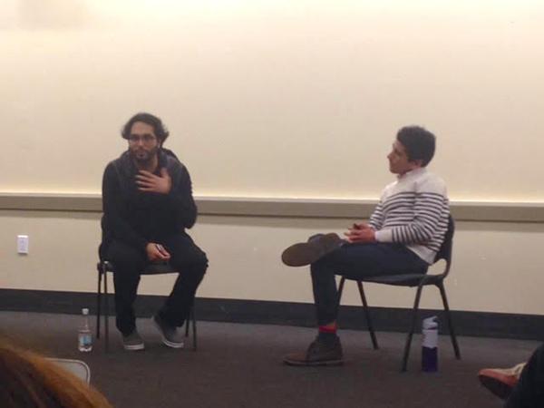 Talal Ansari, an editorial assistant at BuzzFeed,came to speak with the NYU Politics Society about his investigation on FBI surveillance of Muslim immigrants.