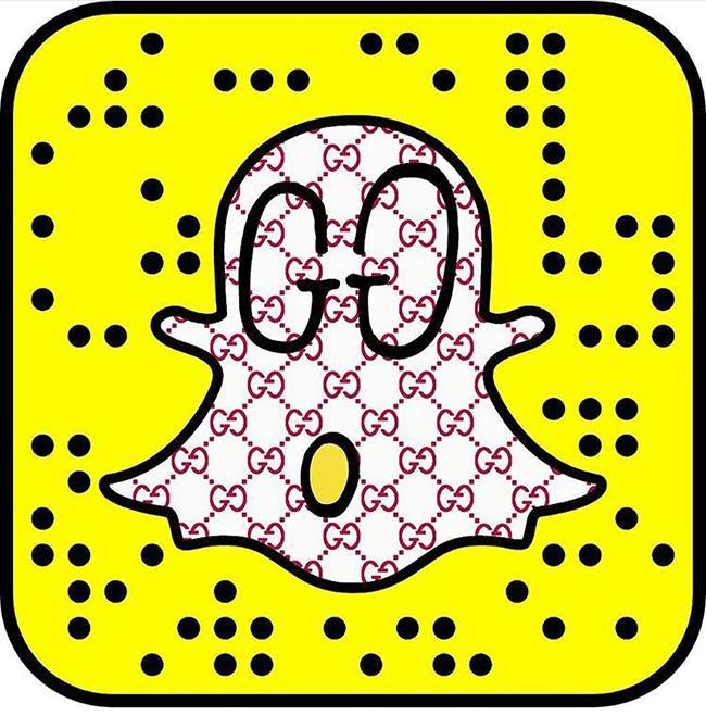 The Gucci Snapchat scan code.