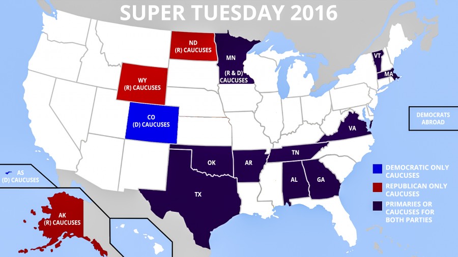 March 1 is Super Tuesday this year, and will set the stage for the primaries to come. 