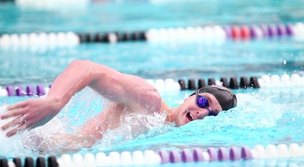 Austin Palmer, of NYU’s men’s Swimming team, was a double-winner over the weekend.