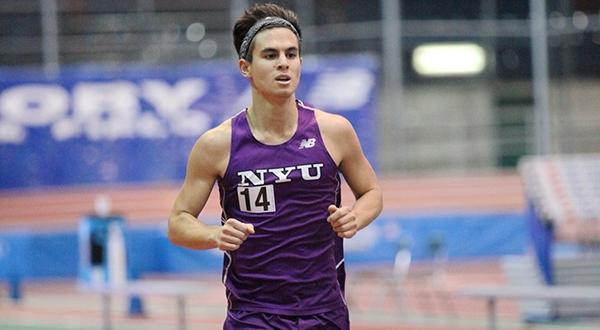 Daniel Rieger led a group of four Violets in the mile, placing sixth with his time of 4:23.26.
