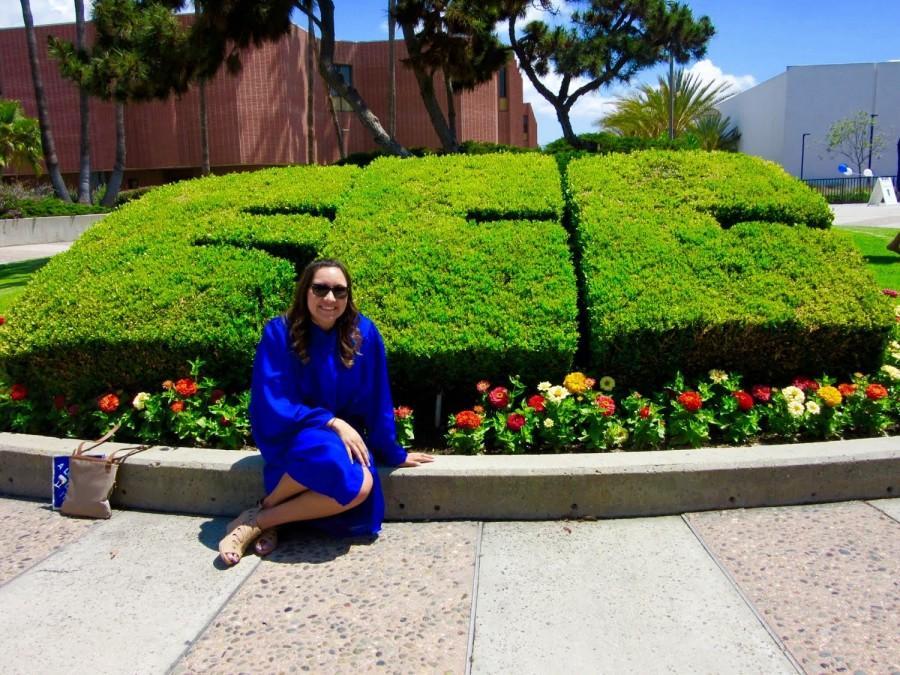 Transfer student Jessica Martinez, at her graduation from El Camino College