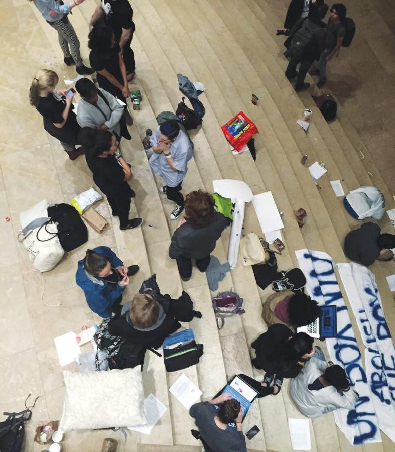 For 36 hours, students from the IEC occupied the Kimmel lobby to #banthebox from the Common Application.