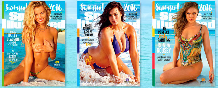 Sports Illustrated features its first plus sized model, Ashley Graham, on the cover of the Swimsuit edition. 