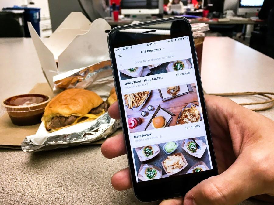 UberEATS is a new food delivery service to help you get your favorite burger delivered to your door. 