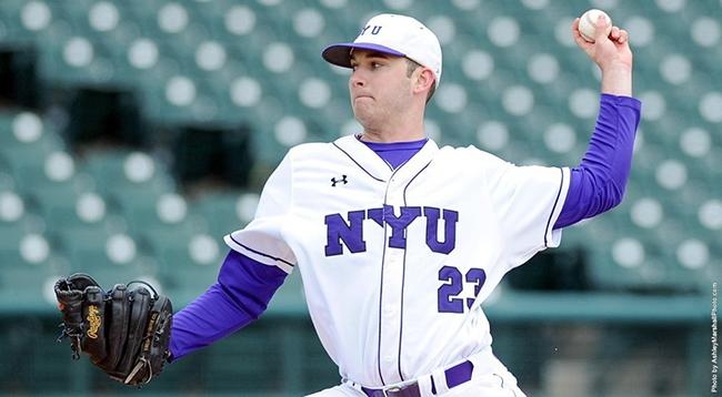Sophomore Chase Denison pitches a complete game shutout, the first in NYU DIII history. 
